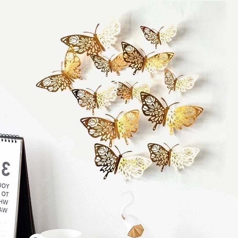 Charming Butterfly Paper Wall Decal Decorative Wall Art for Home Bedroom Living Room|Home Decor Wall Stickers