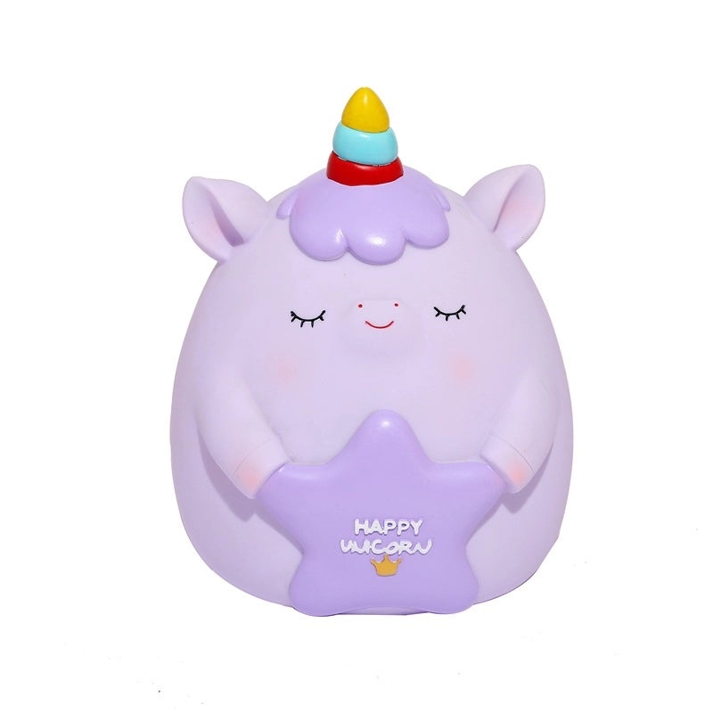 Cartoon Piggy Bank Resin Figurine Toy|Home Decor & Collectibles