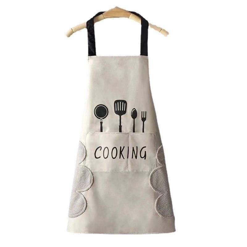 Classic Solid Color Polyester Apron for Everyday Use | Kitchen Accessories