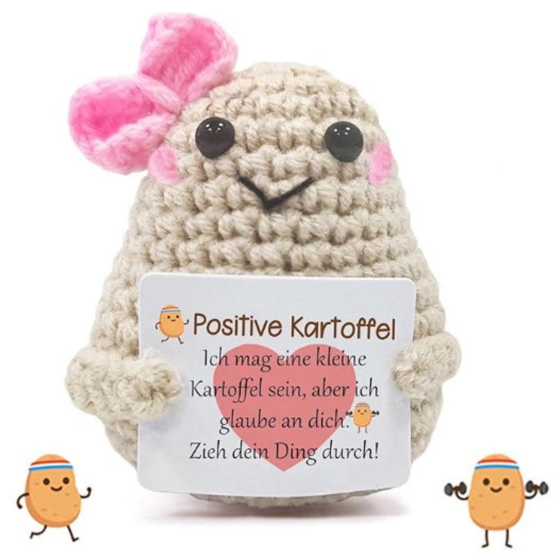 Handmade Wool Crocheted Cucumber Potato Doll Cute Funny Facial Expression Bag|Fashion Accessories