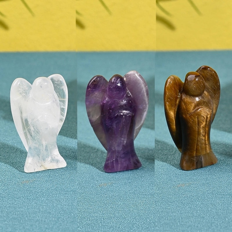 Handcrafted Minimalist Angel Natural Stone Ornaments | Home Decor & Accessories