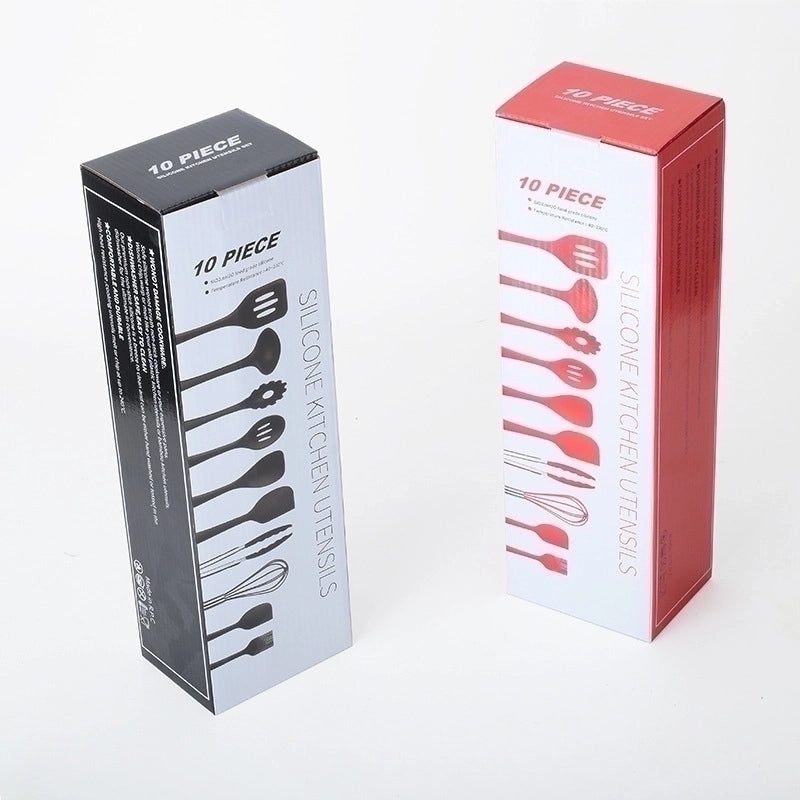 Minimalist Solid Color Silicone BBQ Spatula Set | Kitchen Tools & Accessories