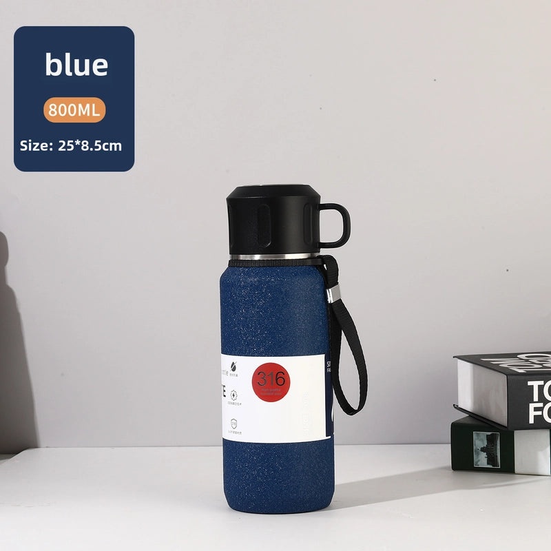 Large Capacity Stainless Steel Thermos Cup for Men and Women | Outdoor Sports Insulated Tea Kettle | Drinkware