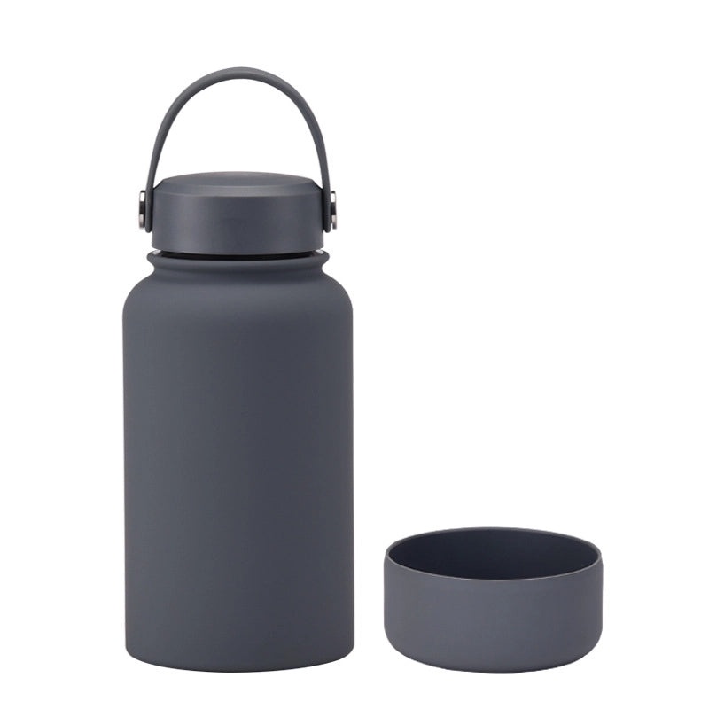 Stylish Solid Color Stainless Steel Water Bottle with Silicone Sleeve 1 Piece|Drinkware & Bottles