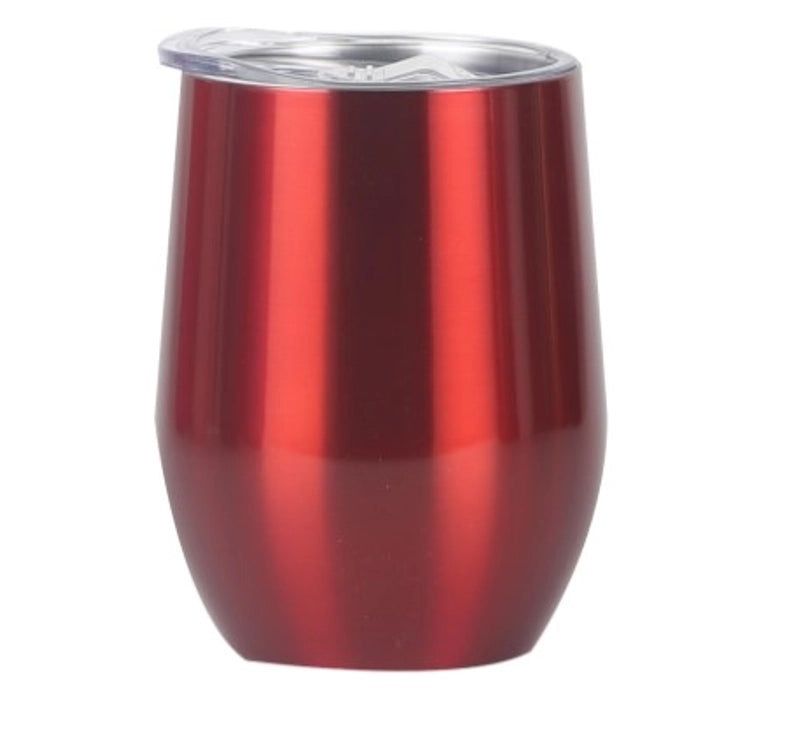 Stylish Stainless Steel Thermos Cup with Stripe and Solid Color Design | Drinkware & Thermoses