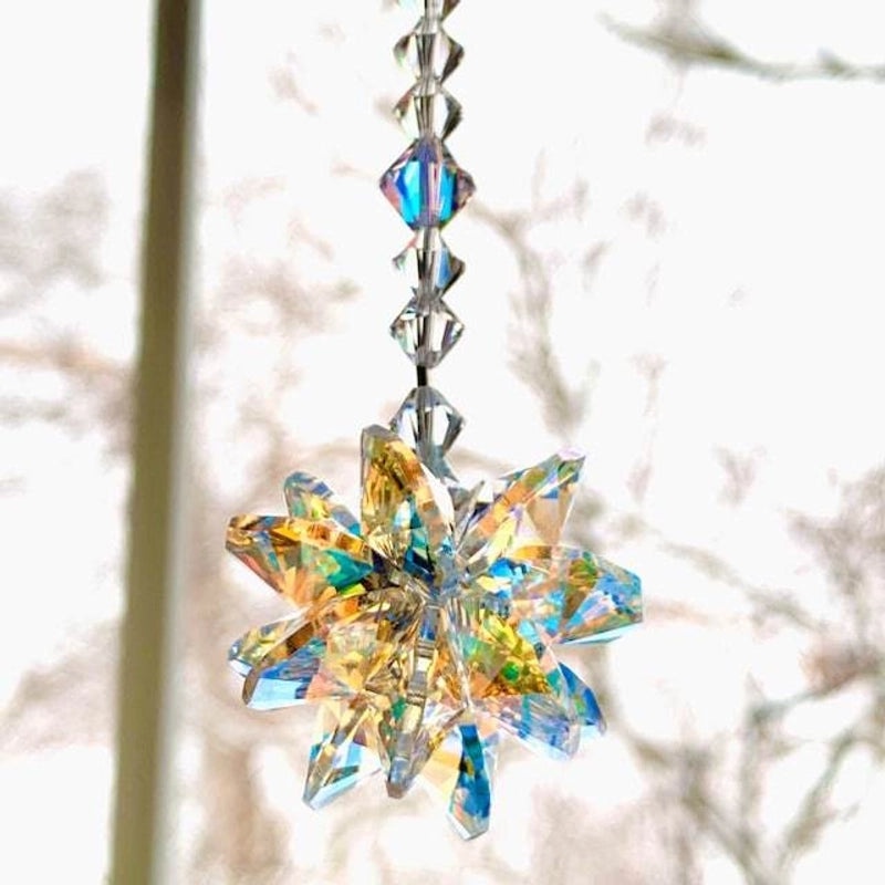Magic Crystal Snowflake Pendant Car Charm|汽车挂饰
