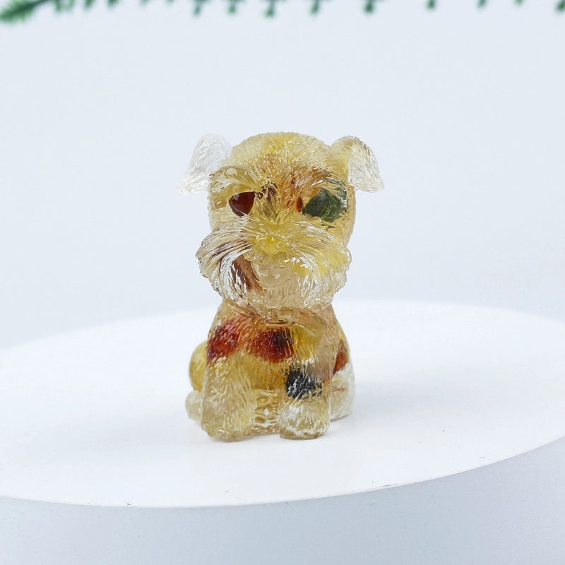 Adorable Dog Shaped Crystal Figurines for Home Decor|Decorative Figurines