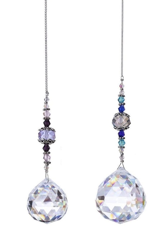 Geometric Crystal Suncatcher Wind Chime | Home Decor
