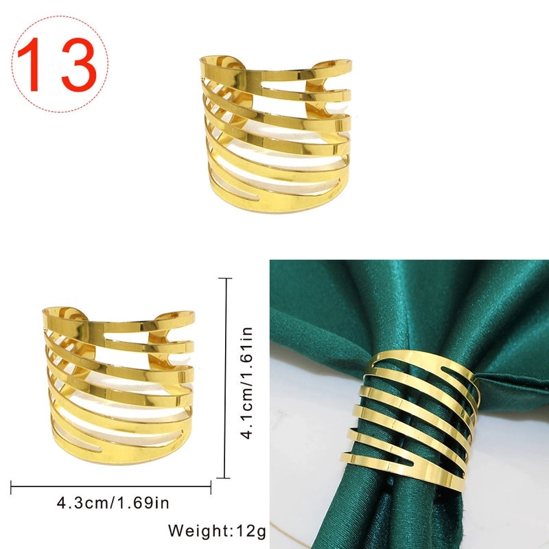 Stylish Geometric Metal Napkin Holder Single Piece|Home Decor & Kitchen Accessories