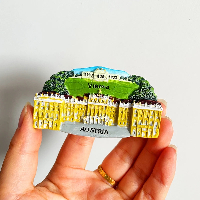 3D Travel Refrigerator Magnet Stickers Europe Cities Souvenirs Creative Tourist Gifts|Home Decor & Magnets