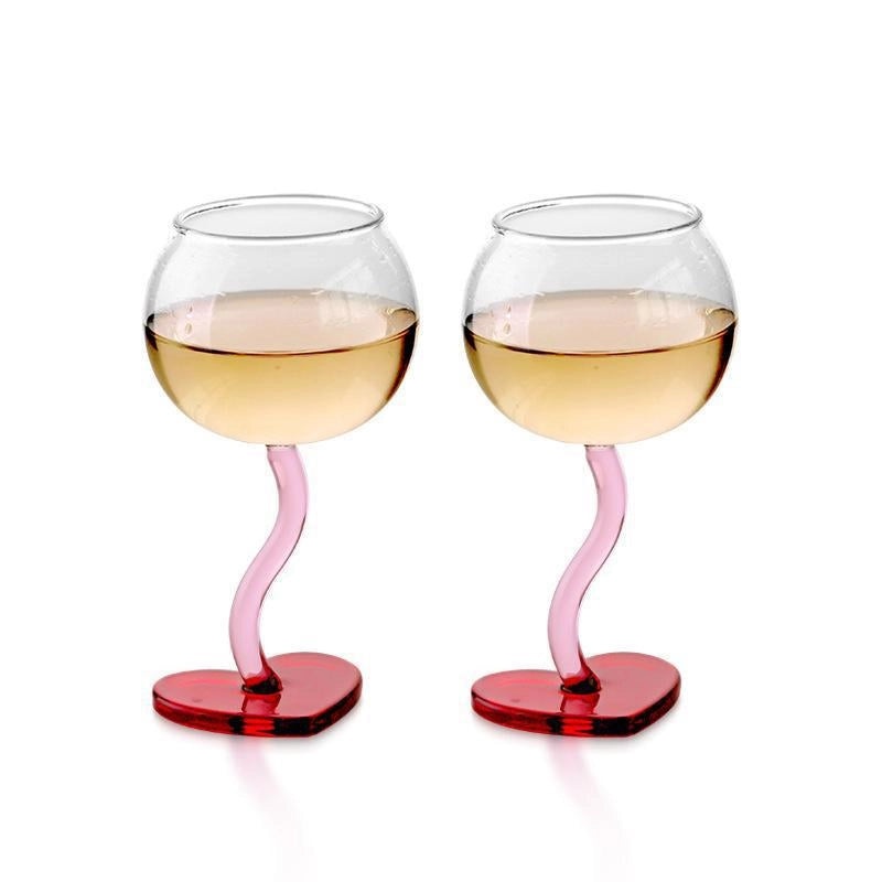 Adorable Flamingo Design Glass Wine Goblet 1 Piece|Drinkware & Bar Accessories