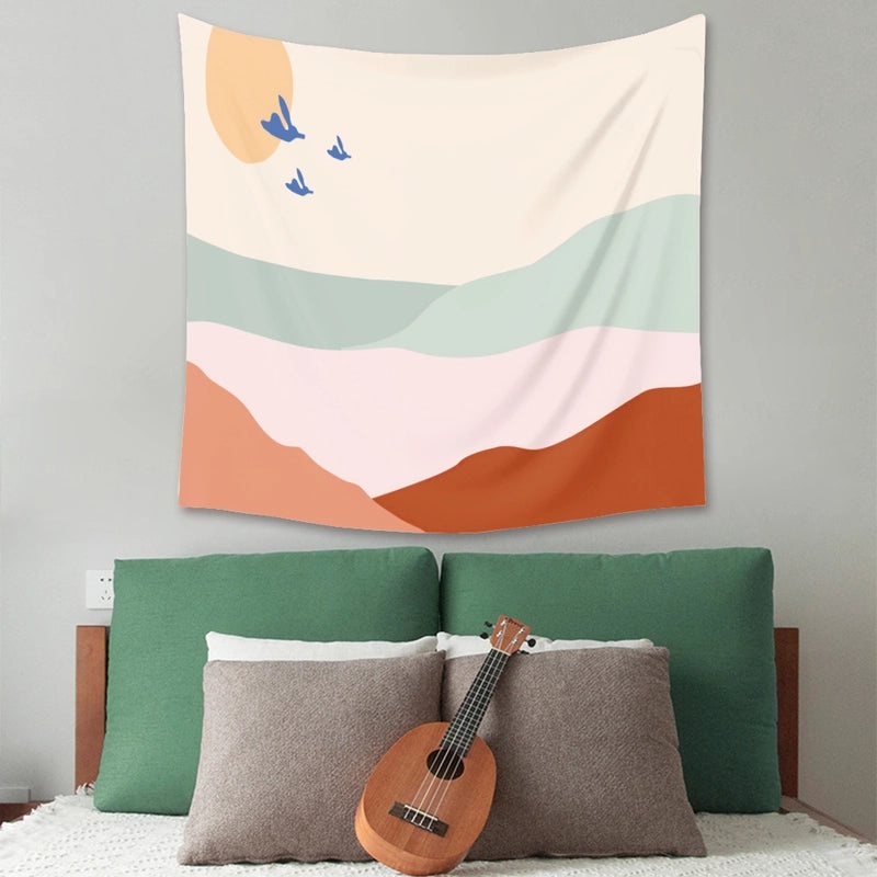 Abstract Floral Portrait Wall Hanging | Home Decor Tapestry