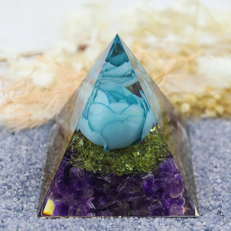 Minimalist Pyramid Resin Crystal Ornament|Home Decor