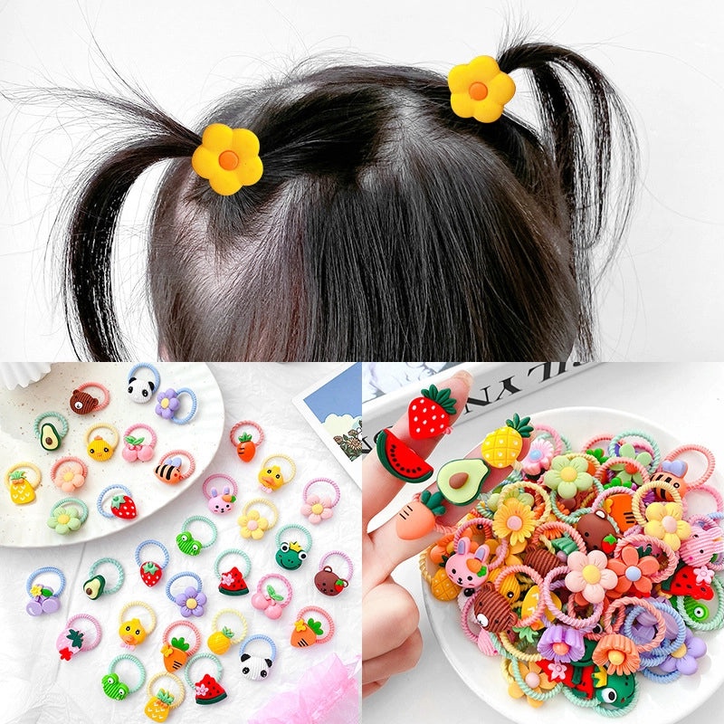 Gentle Baby Hair Bands, Soft Rubber Hair Ties for Kids, Non-Damaging Korean Style Hair Accessories|Childrens Hair Accessories