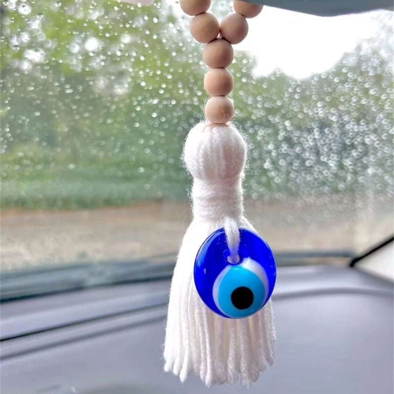 IG Style Wooden Eye Pendant with Cotton Thread | Fashion Accessories