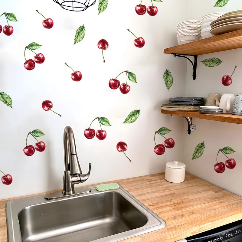 Cherry PVC Wall Decal for Windows|Home Decor & Accessories