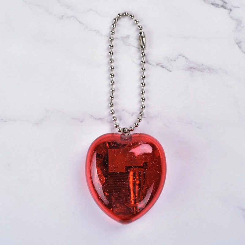 Heart-shaped Music Box Keychain Mini Acrylic Korean Creative Gift for Kids|Accessories & Keychains