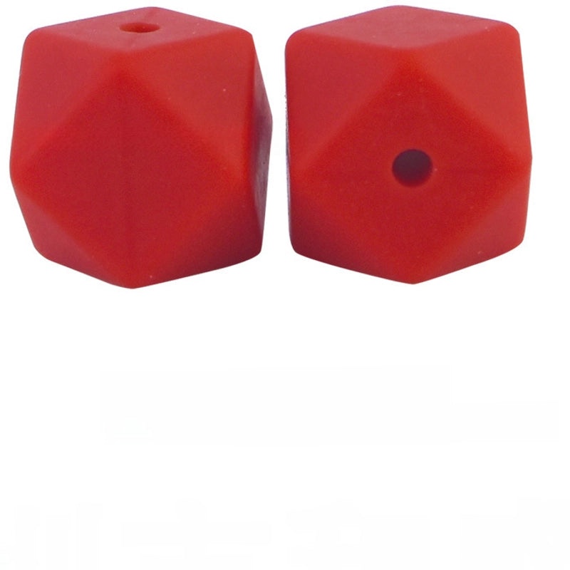 17mm Silicone Octagonal Beads for Pacifier Chains DIY Accessories | Baby & Mom Essentials