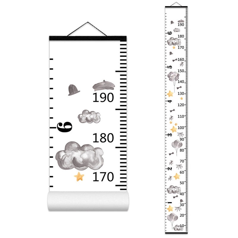 Nordic Kids Height Chart Wall Art | Decorative Growth Measurement for Children | Baby Height Sticker | Student Room Decor | Kids Growth Tracker|儿