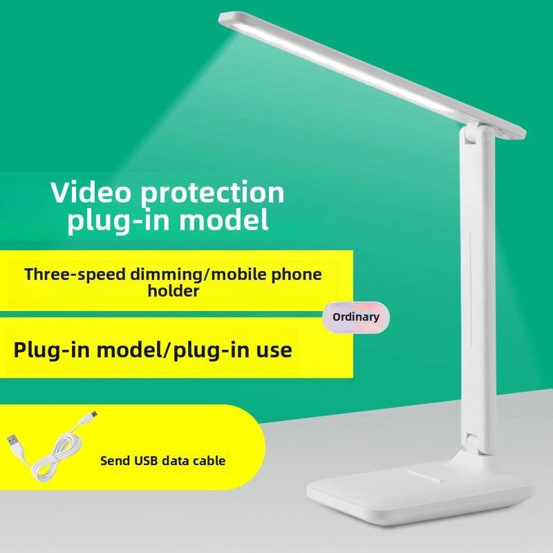 Eye Protection Touch Desk Lamp with Dimming and Color Adjustments for Students Charging Bedside Light|Lighting & Desk Lamps
