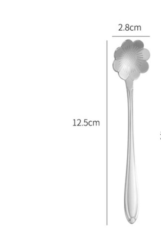 Elegant Floral Stainless Steel Spoon | Kitchen Utensils