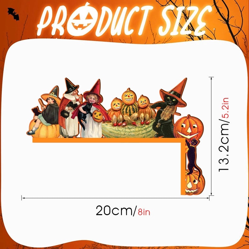 Halloween Pumpkin Wood Hanging Decoration for Fall | Seasonal Home Decor