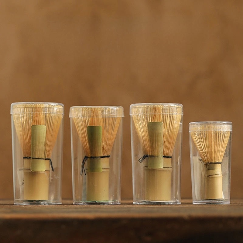 Japanese-style Matcha Bamboo Tea Ceremony Set with Stirring Brush and Wipe | Tea Accessories