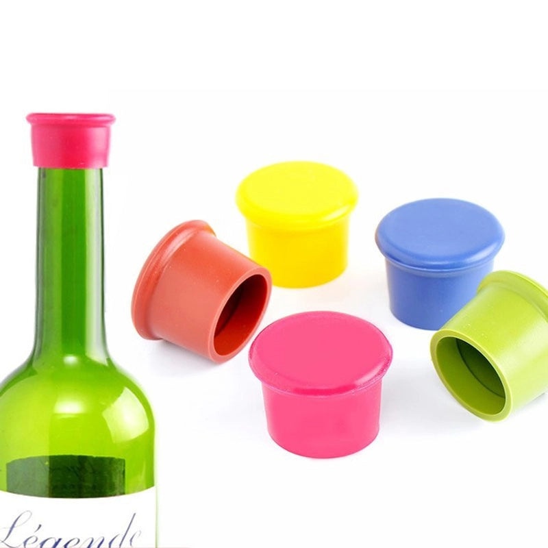 Casual Round Silica Gel Wine Bottle Stopper 1 Piece | Kitchen & Dining Accessories
