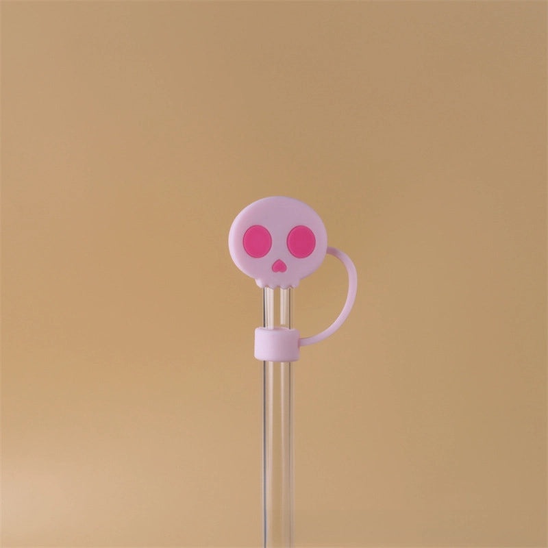 10mm Glass Straw Dust Cover Stainless Steel Cap for Large Diameter Straws Milk Tea Accessories|Drinkware Accessories