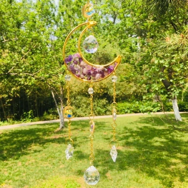 Lunar Glow Moon Crystal Necklace | Trendy Accessories