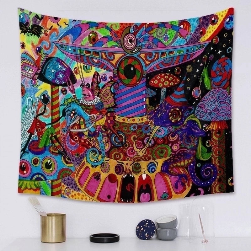Bohemian Punk Style Printed Tapestry Wall Hanging for Bedroom | Home Decor Tapestries