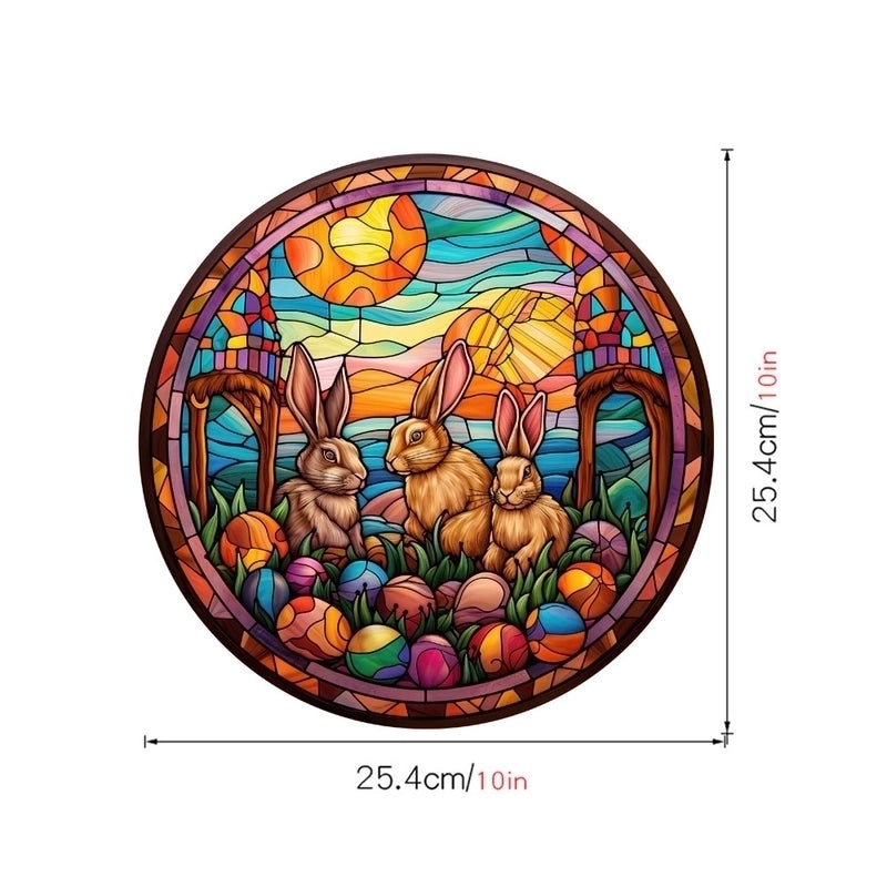 Cute Pastoral Rabbit PVC Wall Decal|Home Decor Wall Stickers