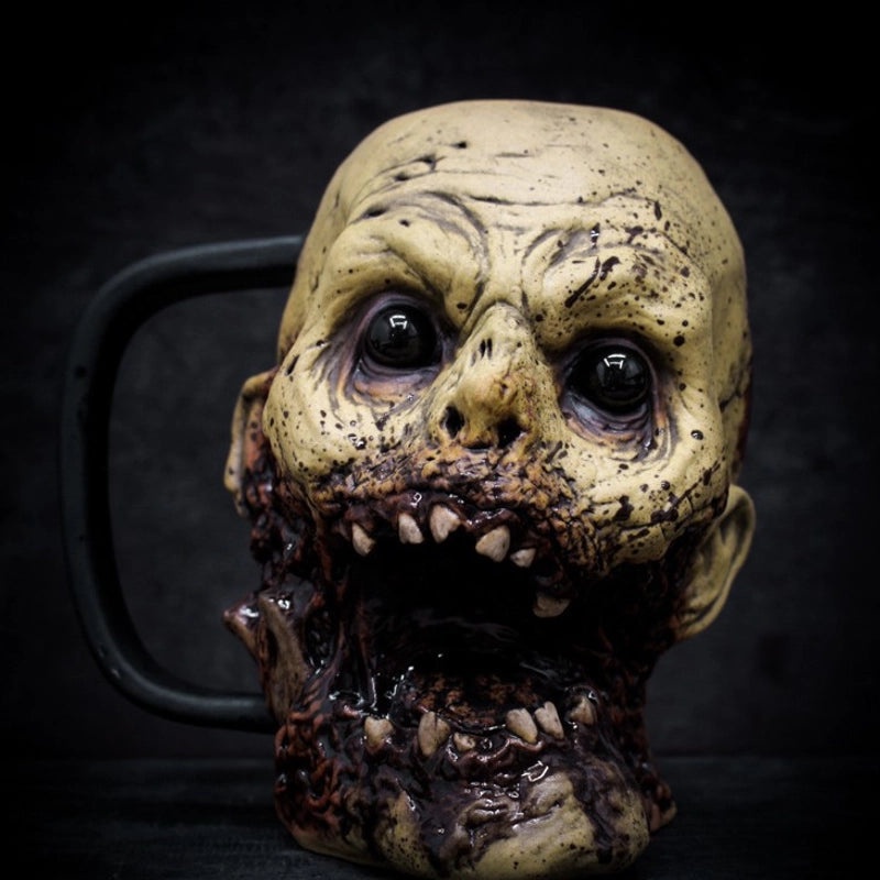 Punk Skull Resin Mug for Christmas, Valentine’s Day & New Year | Home & Kitchen Accessories