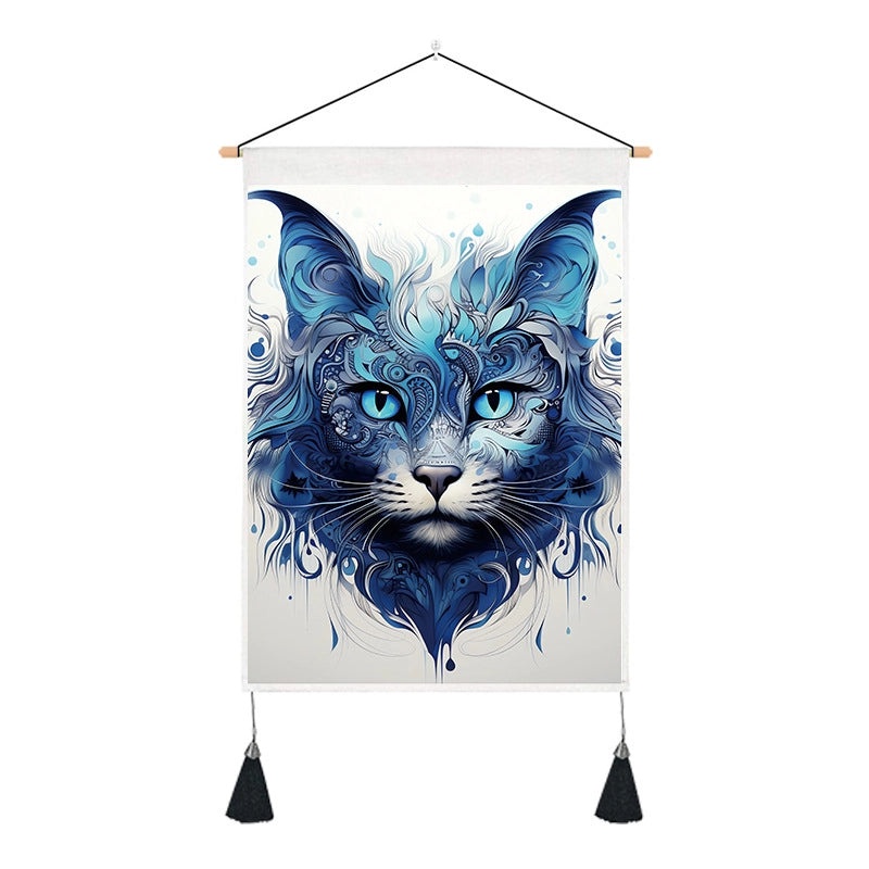 Minimalist Color Block Cotton Linen Wall Hanging Art | Home Decor Wall Art