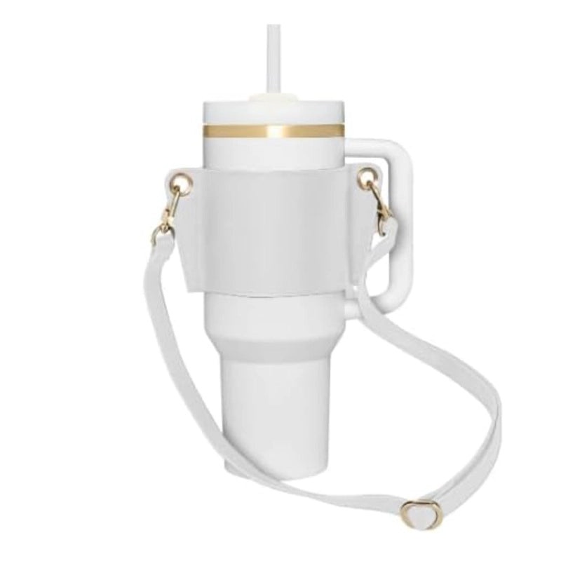 Casual Solid Color PU Leather Coffee Cup Sleeve Single Piece|Drinkware Accessories