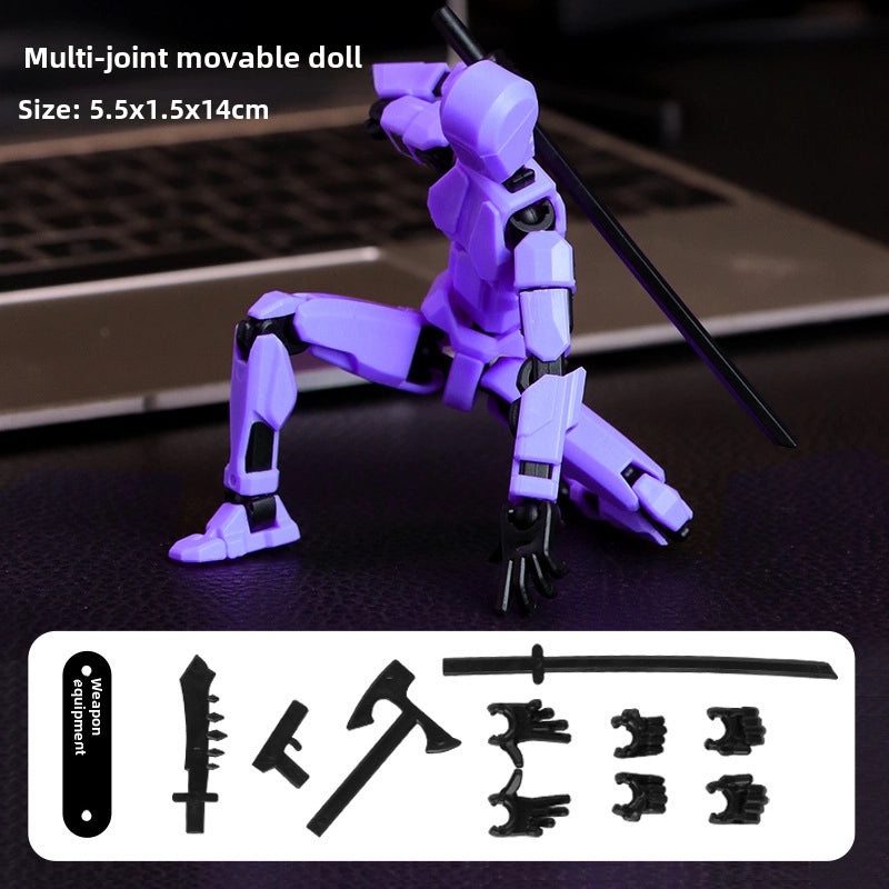 Lucky Doll 13-Joint Movable 3D Printed DIY Whole Body Stress Relief Toy | Toys & Games
