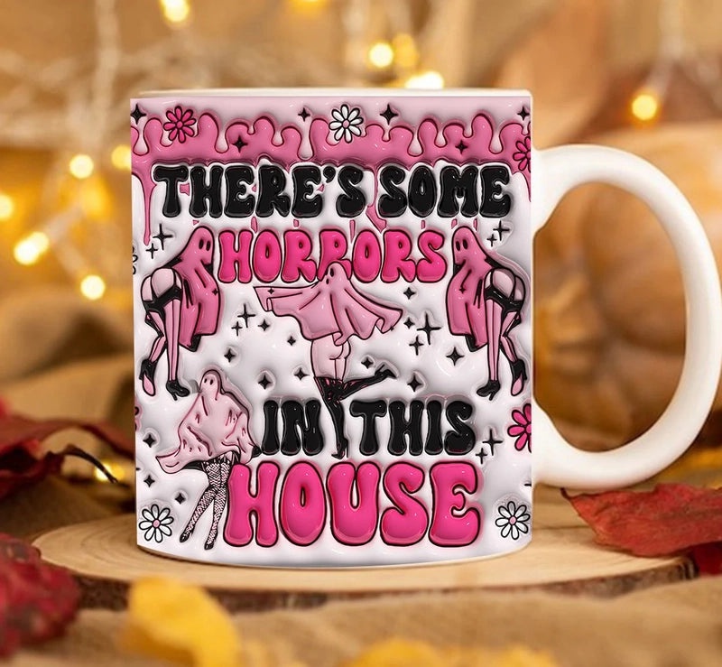 Personalized Halloween Letter Painted Water Bottle | Customized Drinkware