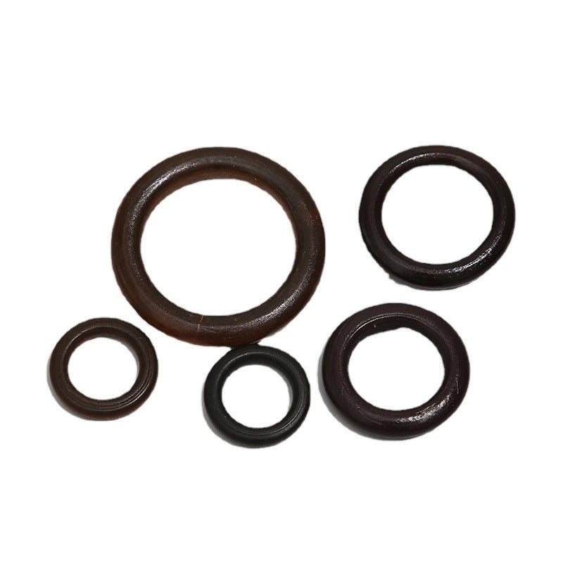 Lotus Wood Napkin Ring Wooden Bag Pendant Picnic Photo Prop Handmade Wooden Craft|Home Decor & Accessories