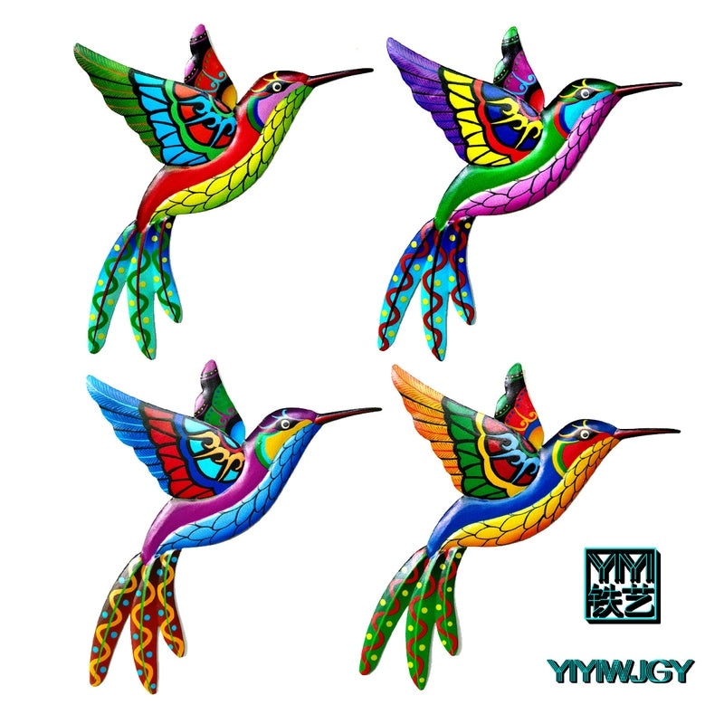 Large Iron Hummingbird Pendant Decorative Home Ornament Metal Craft Hardware|Home Decor & Accessories