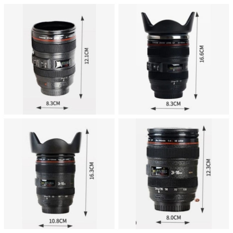 Casual SLR Lens Stainless Steel Travel Mug ABS Material | Drinkware & Mugs