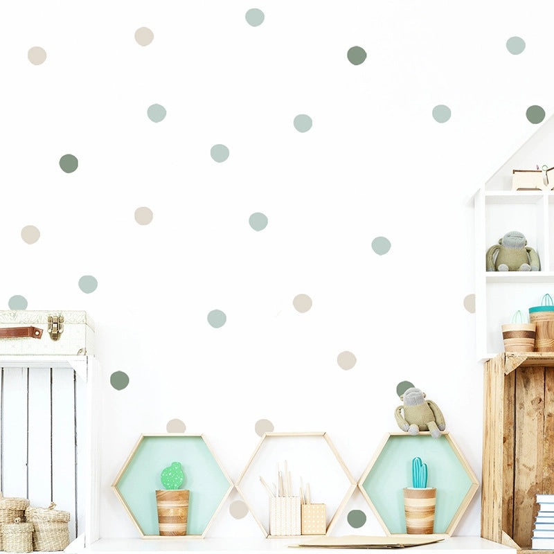 Morandi Color Dot Wall Decal for Entryway | Home Decor Wall Stickers