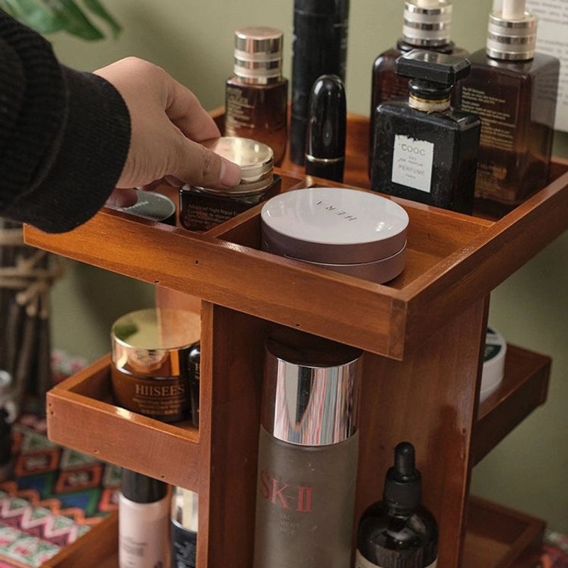 Vintage Minimalist Wooden Organizer Box|Home Storage & Organization