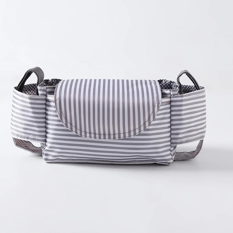 Multi-Function Baby Stroller Storage Bag with Feeder and Water Cup Holders|Baby Stroller Accessories