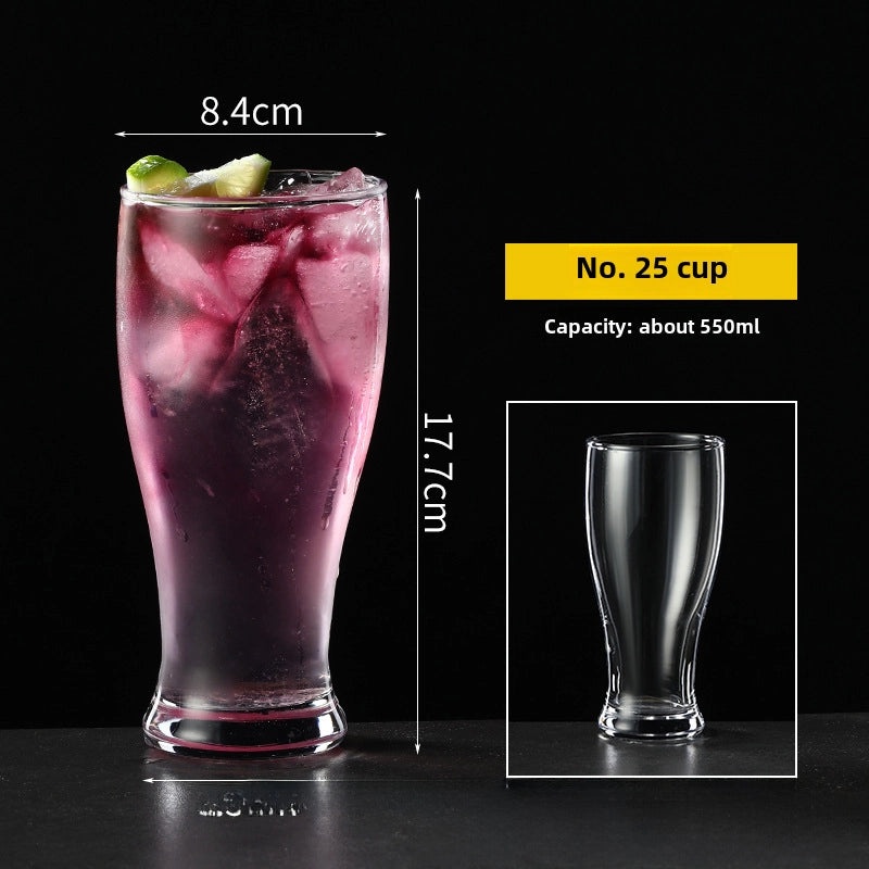 Large Capacity Glass Juice Cup for Milk Tea Mojito Cocktail Bars | Drinkware & Glassware