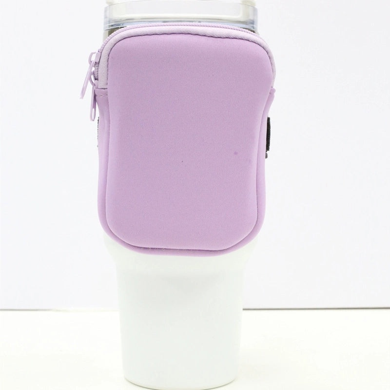 Neoprene 40oz Ice Bully Cup Cover with Coin Purse, Non-slip Elastic Thermos Protector | Drinkware Accessories