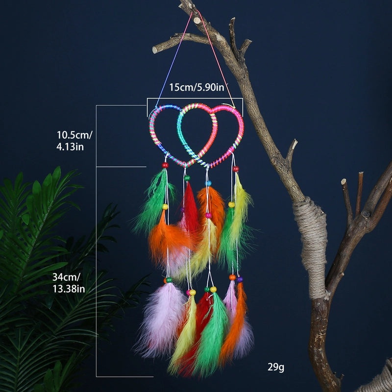 Minimalist Feather Dreamcatcher Wall Art, Boho Grid Style | Home Decor