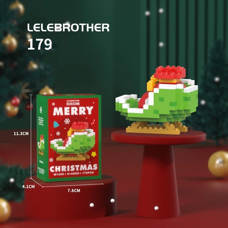 Christmas Tree Building Blocks Set Compatible with Small Particles | Kids Christmas Toys & Building Sets