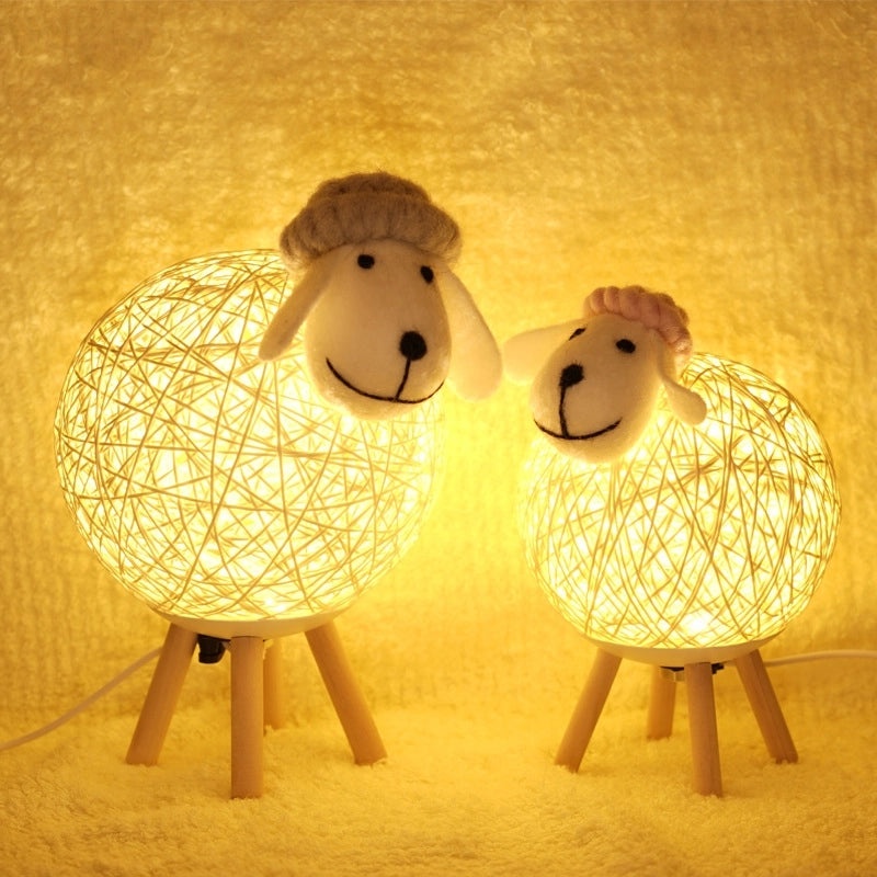 Creative Lamb Night Light with Smart Voice and Mobile App Control for Kids' Bedroom|Kids Night Lights