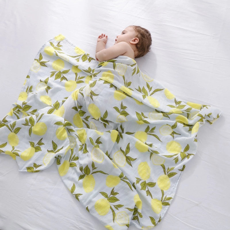 Antibacterial Bamboo Cotton Baby Swaddle Blanket and Bath Towel Set for Newborns Summer Soft Gauze Wrap|Baby Care & Accessories