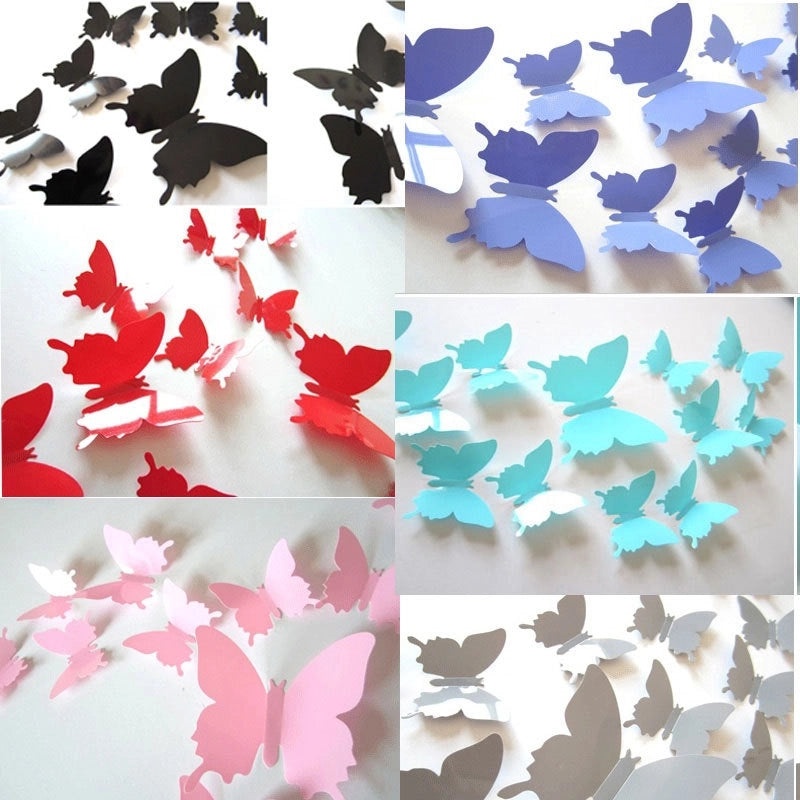 Butterfly and Flower PVC Wall Decal for Home Decor|Wall Stickers